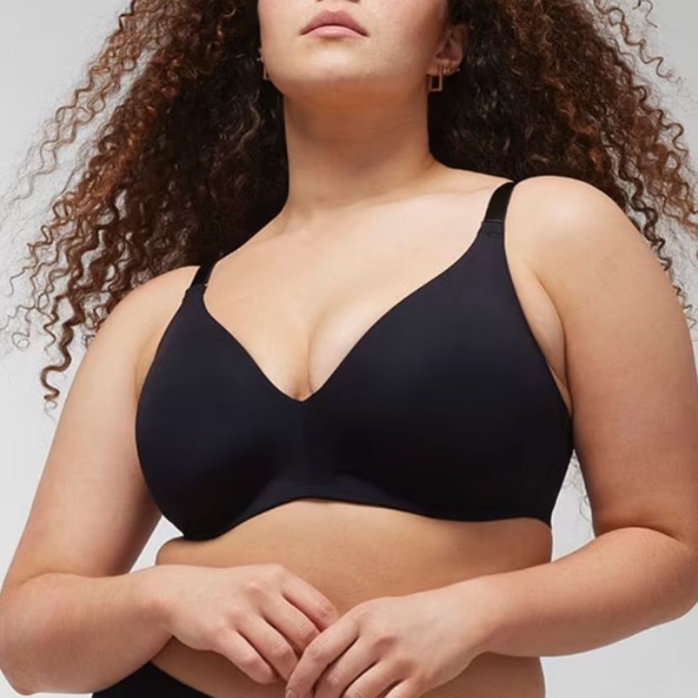 Soma Vanishing‎ 360 Black Wireless Bra Size 40D